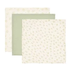 Little Dutch Monddoekjes Set Hydrofiel - Blueberry Leaves & Sage - 25x25 cm