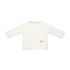 Little Dutch Newborn NOOS Little Farm T-shirt overslag lange mouw - 50 - Off White