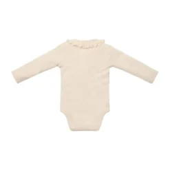 Little Dutch Newborn NOOS Little Farm Romper - lange mouw maat 50 - Sand melee