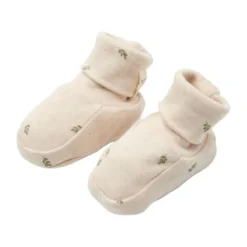 Little Dutch Newborn NOOS Little Farm Slofjes - maat 44 / 56 - Green leaves