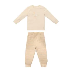 Little Dutch Twee-delige Pyjama - Natural Stripes - Maat 62/68