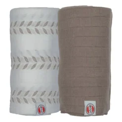 Lodger Hydrofieldoek - 2 Stuks - 110 x 110 cm - Matcha - Powder / Rose