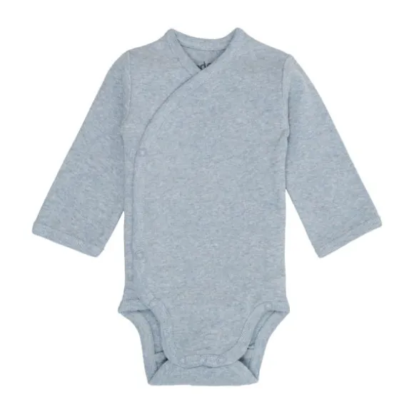 Lodger Melange Romper Lange Mouwen - Maat 50 - Blue Fogg