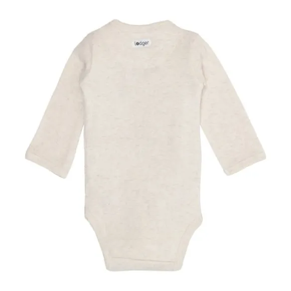 Lodger Melange Romper Lange Mouwen - Maat 56 - Birch