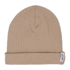 Lodger Seersucker Mutsje - 0-6 Mnd - Beige