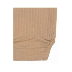 Lodger Seersucker Overslagromper - Lange Mouw - Mt. 50 - Beige