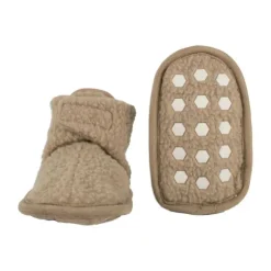 Lodger Slofjes - Teddy Fleece - Beige - 3-6M