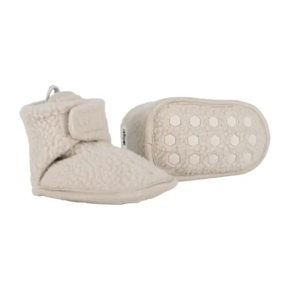 Lodger Slofjes - Teddy Fleece - Birch - 0-3M