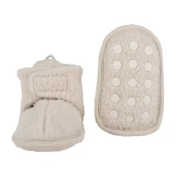 Lodger Slofjes - Teddy Fleece - Birch - 0-3M