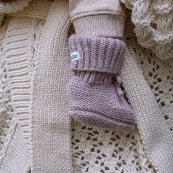 Lodger Wollen Babyslofjes - 0-6 Mnd Rose