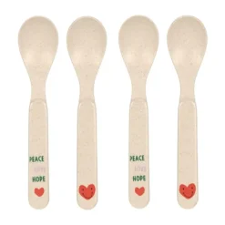 Lässig Lepelset - Happy Rascals - Heart Lavender - 4-Pack