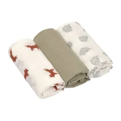 Lässig Little Forest Fox Swaddle 3 Stuks