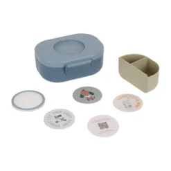 Lässig Style en Snack Pattern Party Lunchbox - Blue/Green