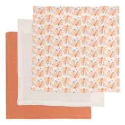 Luma Flowerfever Monddoek - Nude - 3 Stuks