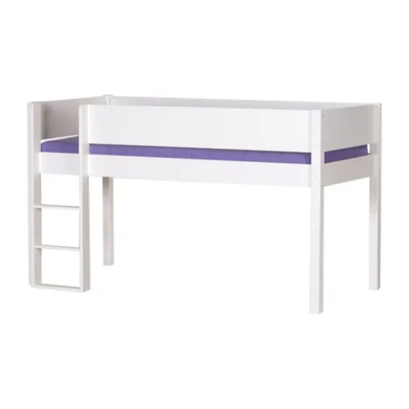 Manis-h Combinatie Halfhoog Bed Met Lattenbodem - FREJ - 90x200 cm