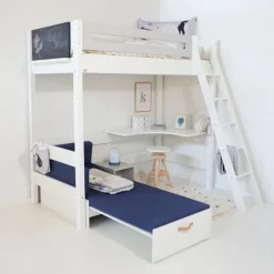 Manis-h FENRIS Combi Hoogslaper Met Lattenbodem - 90 x 160 cm
