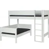 Manis-h GLEN Middenhoog Stapelbed Met Lattenbodem - 90 x 200 cm