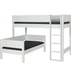 Manis-h GLEN Middenhoog Stapelbed Met Lattenbodem - 90 x 200 cm