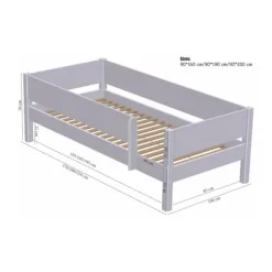 Manis-h SAGA Combinatie Huisbed Met Lattenbodem - 90 x 200 cm
