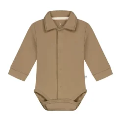 Mats & Merthe Body Met Kraag - Taupe - Maat 1 Mnd