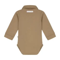 Mats & Merthe Body Met Kraag - Taupe - Maat 1 Mnd