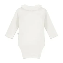 Mats & Merthe Charlotte Overslagromper Lange Mouw Off White 1 Mnd
