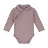 Mats & Merthe Charlotte Romper met Lange Mouwen - Rose - 6 Mnd