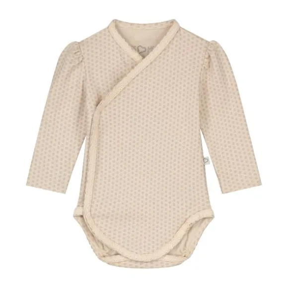 Mats & Merthe Nova Basic Lace Body - Mt. 50/56 - Long Sleeve - Buttermilk Taupe