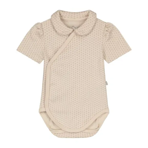 Mats & Merthe Nova Basic Lace Body - Mt. 50/56 - Short Sleeve - Buttermilk Taupe