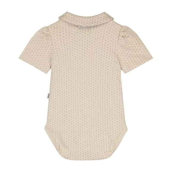 Mats & Merthe Nova Basic Lace Body - Mt. 50/56 - Short Sleeve - Buttermilk Taupe