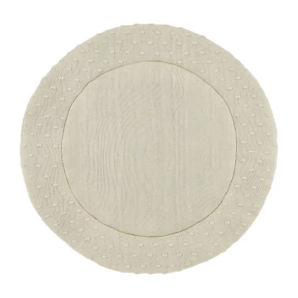 Meyco Baby Knots Boxkleed Rond - ⌀95cm - Soft Sand