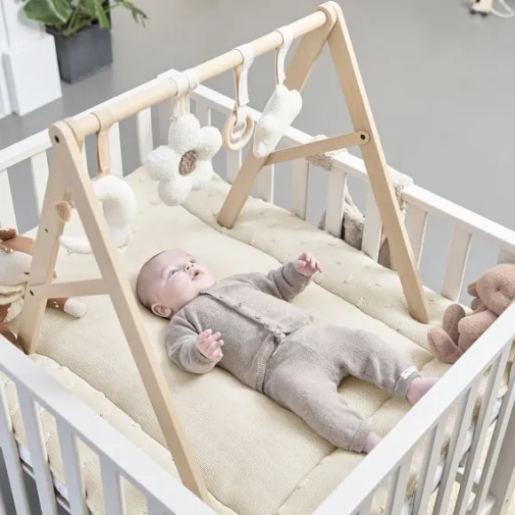 Meyco Baby Knots Boxkleed - 77 x 97 cm - Soft Sand