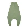 Meyco Baby Slaapzak Jumper Winter Hydrofiel Uni Pre-Washed Olive Green 80 cm