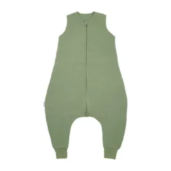 Meyco Baby Slaapzak Jumper Winter Hydrofiel Uni Pre-Washed Olive Green 80 cm