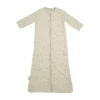 Meyco Baby Slaapzak Met Mouwen Rib Mini Spot - Sand Melange - 70 cm