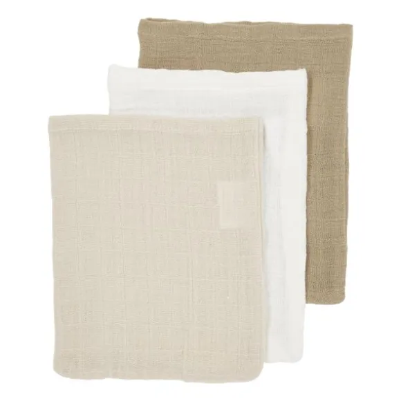 Meyco Baby Uni Inbakerdoek - 2 Stuks - Soft Sand/Greige