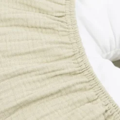 Meyco Baby Uni Relaxhoes Voedingskussen - Pre-Washed Hydrofiel - Soft Olive