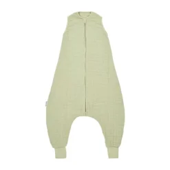 Meyco Baby Uni Zomer Slaapoverall Jumper - 80 cm - Pre-Washed Hydrofiel - Soft Olive