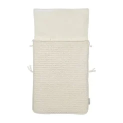 Meyco Baby Wafel Teddy voetenzak - nature - 40x82cm