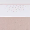 Meyco Hearts Wieglaken - 75 x 100 cm - Soft Pink