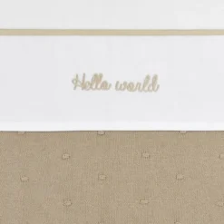 Meyco Hello World Wieglaken 75 x 100 cm Sand