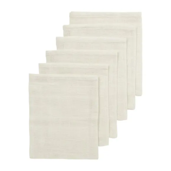 Meyco Hydrofiele Doeken - 6 Stuks - 30 x 30 cm - Nature