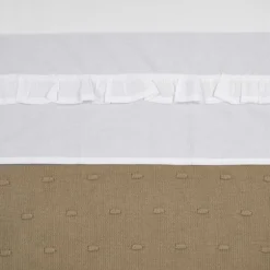 Meyco Ledikantlaken - Ruffle - White