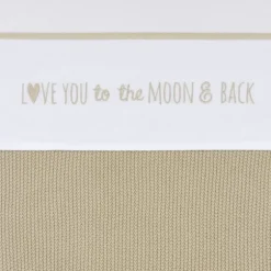Meyco Love You To The Moon & Back Ledikantlaken - 100 x 150 cm - Sand