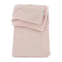 Meyco Mini Knots Fleece Ledikantdeken 100 x 150 cm Toffee