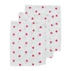 Meyco Sweet Heart Hydrofiele Washandjes - 3-Pack - Red
