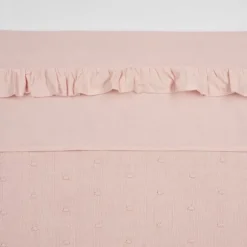 Meyco Wieglaken - Ruffle - Soft Pink