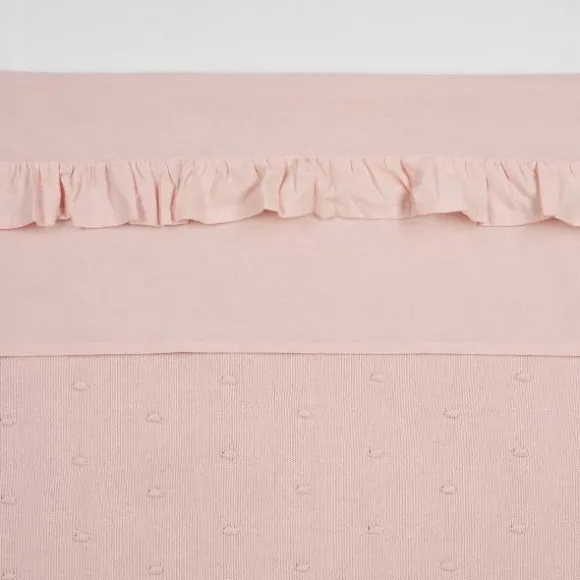 Meyco Wieglaken - Ruffle - Soft Pink