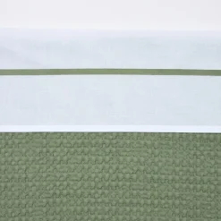 Meyco Wieglaken Wit Met Bies Grijs 75 x 100 cm