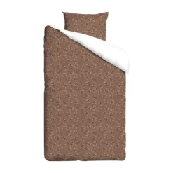 Mies & Co Dekbedovertrek - Cozy Cottage - Humus - 140 x 200 cm + Kussensloop 60 x 70 cm